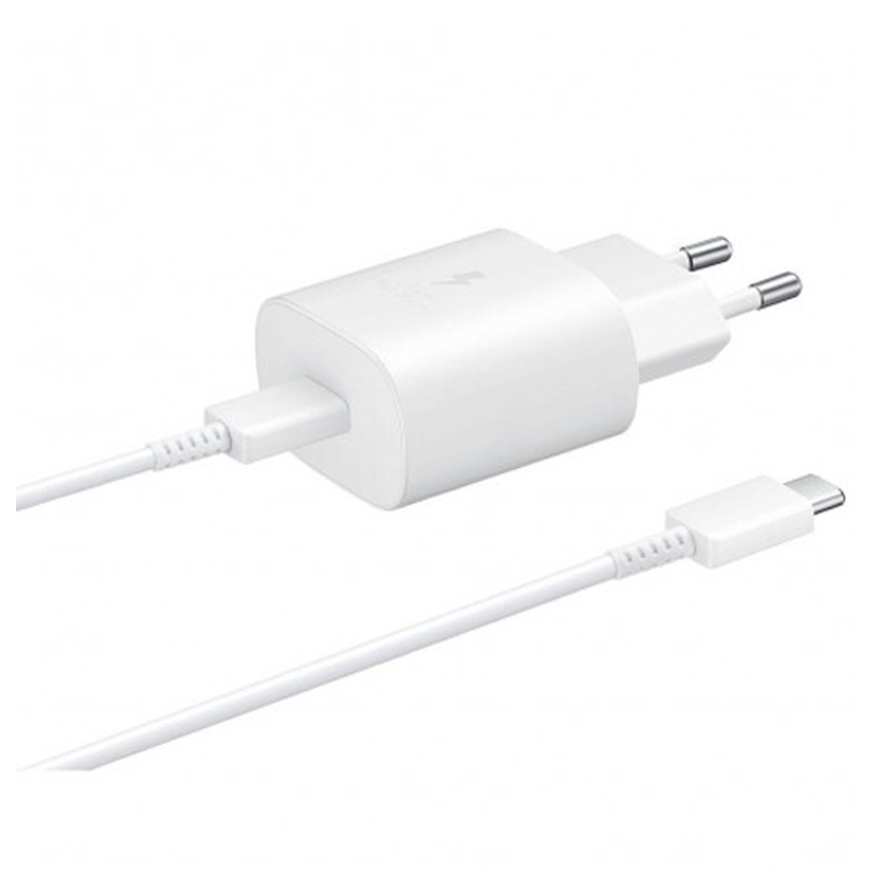 CARGADOR ORIGINAL SAMSUNG TYPO C-C 25W BLANCO