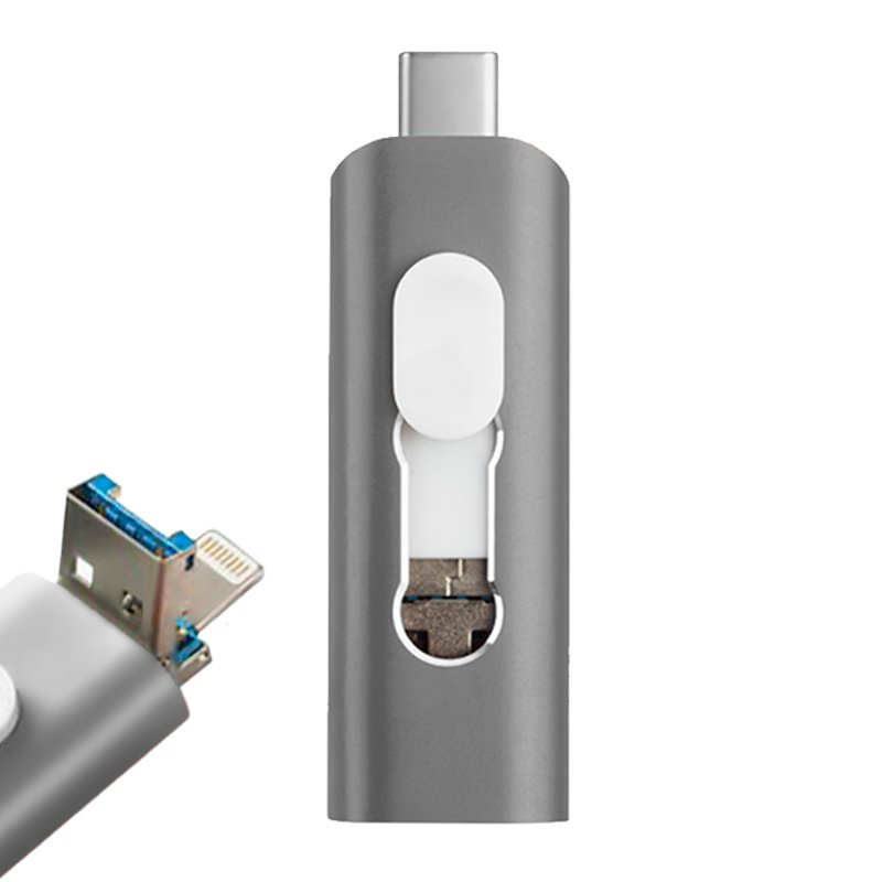 PENDRIVE USB 64GB COOL ( 3 en 1) LIGHT/TIPOC