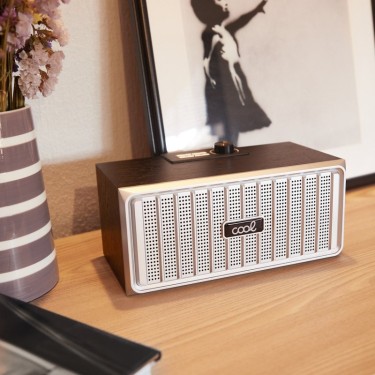 ALTAVOZ BLUETOOTH COOL RETRO 20W MADERA