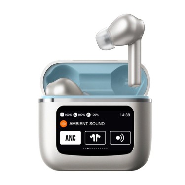 Auriculares  Bluetooth Earbuds Lcd COOL Touch Gris