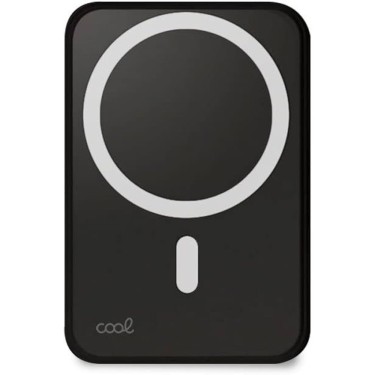 BATERIA EXTERNA MAGNÉTICA Qi 5.000 mAh COOL NEGRO