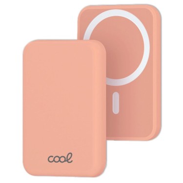 BATERIA EXTERNA  MAGNÉTICA Qi 5.000 mAh COOL ROSA