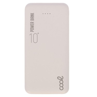 BATERIA EXTERNA UNIVERSAL 10.000 mAh LEATHER BLANC
