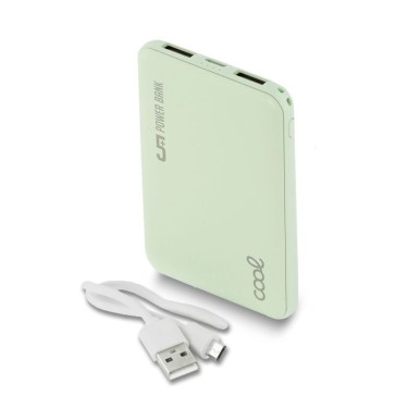 Bateria  Power Bank 5000 mAh COOL Leather VERDE