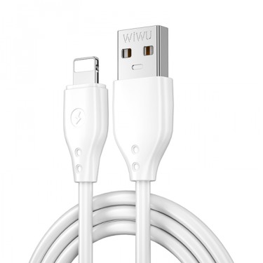 CABLE DATOS USB WIWU A LIGHTNING 12W 1m BLANCO