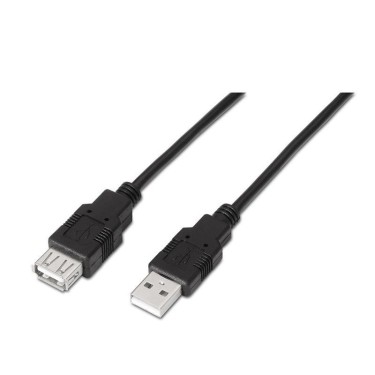 CABLE USB 2.0 / USB MACHO - USB Hembra 1m
