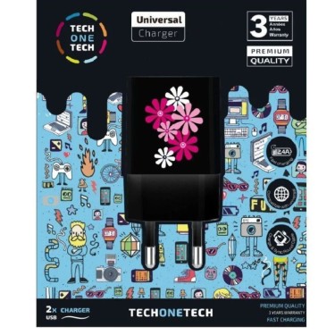 Cargador de Pared Tech One Tech Black Fower Power