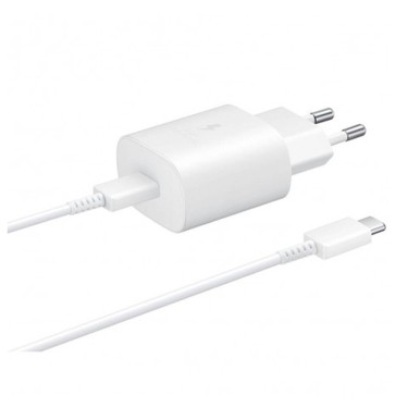 CARGADOR ORIGINAL SAMSUNG TYPO C-C 25W BLANCO