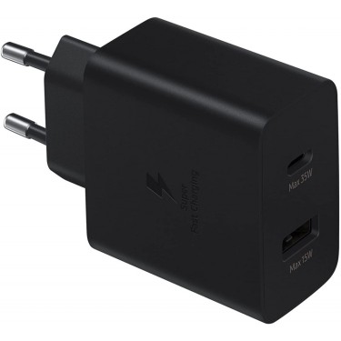 Cargador - Samsung Fast Duo, 35W, PD 3.0, Dual USB