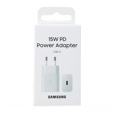 CARGADOR SAMSUNG TIPOC 15W ( SIN CABLE) BLANCO