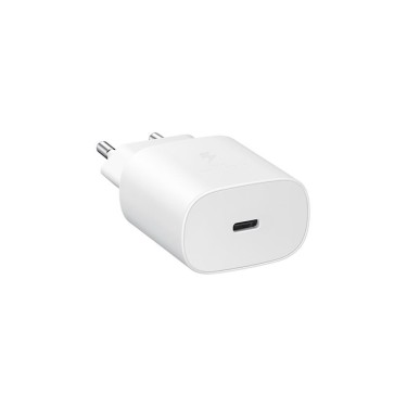 CARGADOR SAMSUNG USB-C 25W  SIN CABLE BLANCO