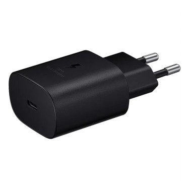 CARGADOR SAMSUNG USB-C 25W SIN CABLE NEGRO