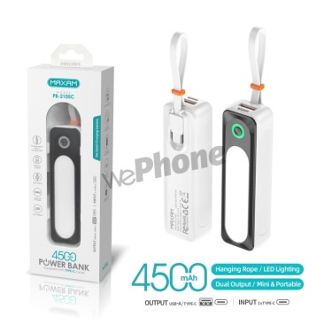 Maxam-PB-2105C Blanco Power bank 2A 4500mAh TIPO C