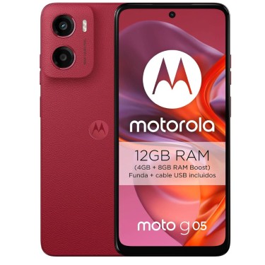 motorola g05, Plum Red, 128GB, 4GB RAM