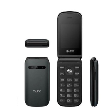 Móvil Qubo X-209 4G para Personas Mayores/ Negro