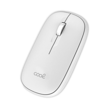 Ratón Inalámbrico COOL Slim Silencioso 2 en 1 Blan