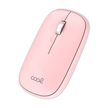 Ratón Inalámbrico COOL Slim Silencioso 2 en 1 Rosa