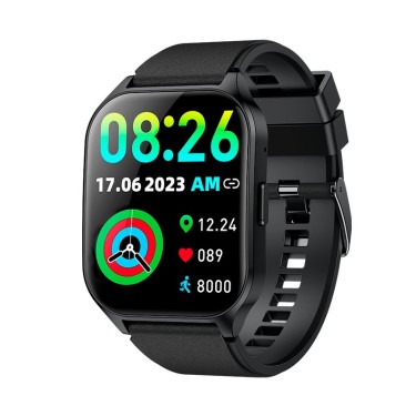 SMARTWATCH COOL CURVED SILICONA NEGRO
