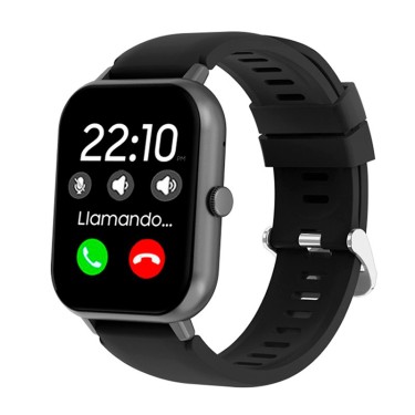 SMARTWATCH COOL FOREST SILICONA NEGRA