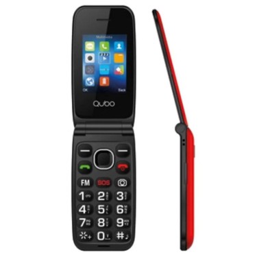 Teléfono Móvil Qubo NEONW-SOS Rojo